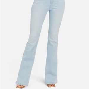 Spanx Flare Leg Pull-On Jeans in Retro Light Wash
